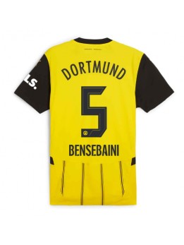 Billige Borussia Dortmund Ramy Bensebaini #5 Hjemmedrakt 2024-25 Kortermet